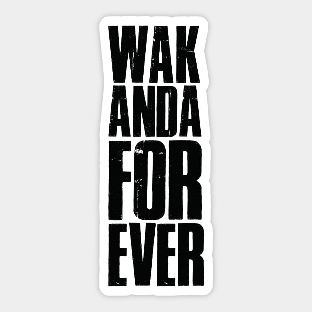 Wakanda Forever Sticker by gastaocared